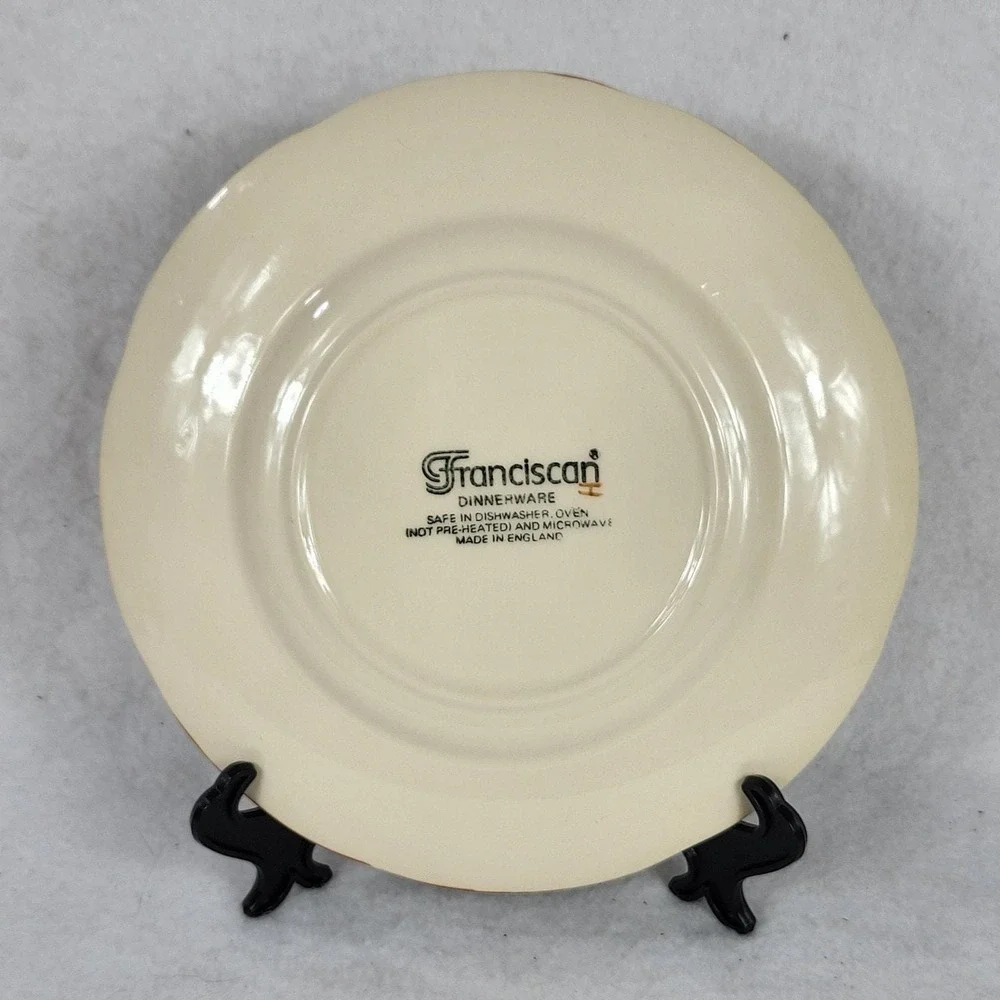 Franciscan Apple Bread and Butter Plate 8 Inch Made in England Hand Painted